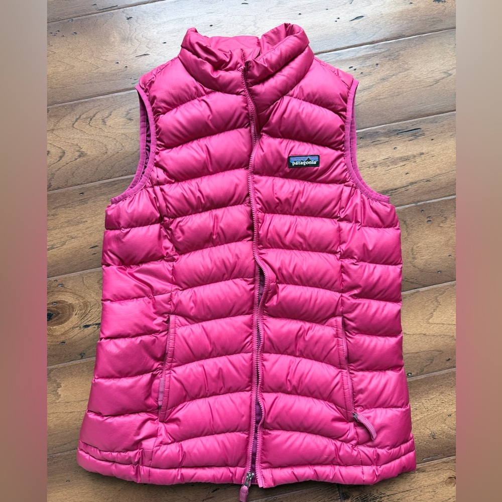Patagonia Magenta Quilted Down Vest